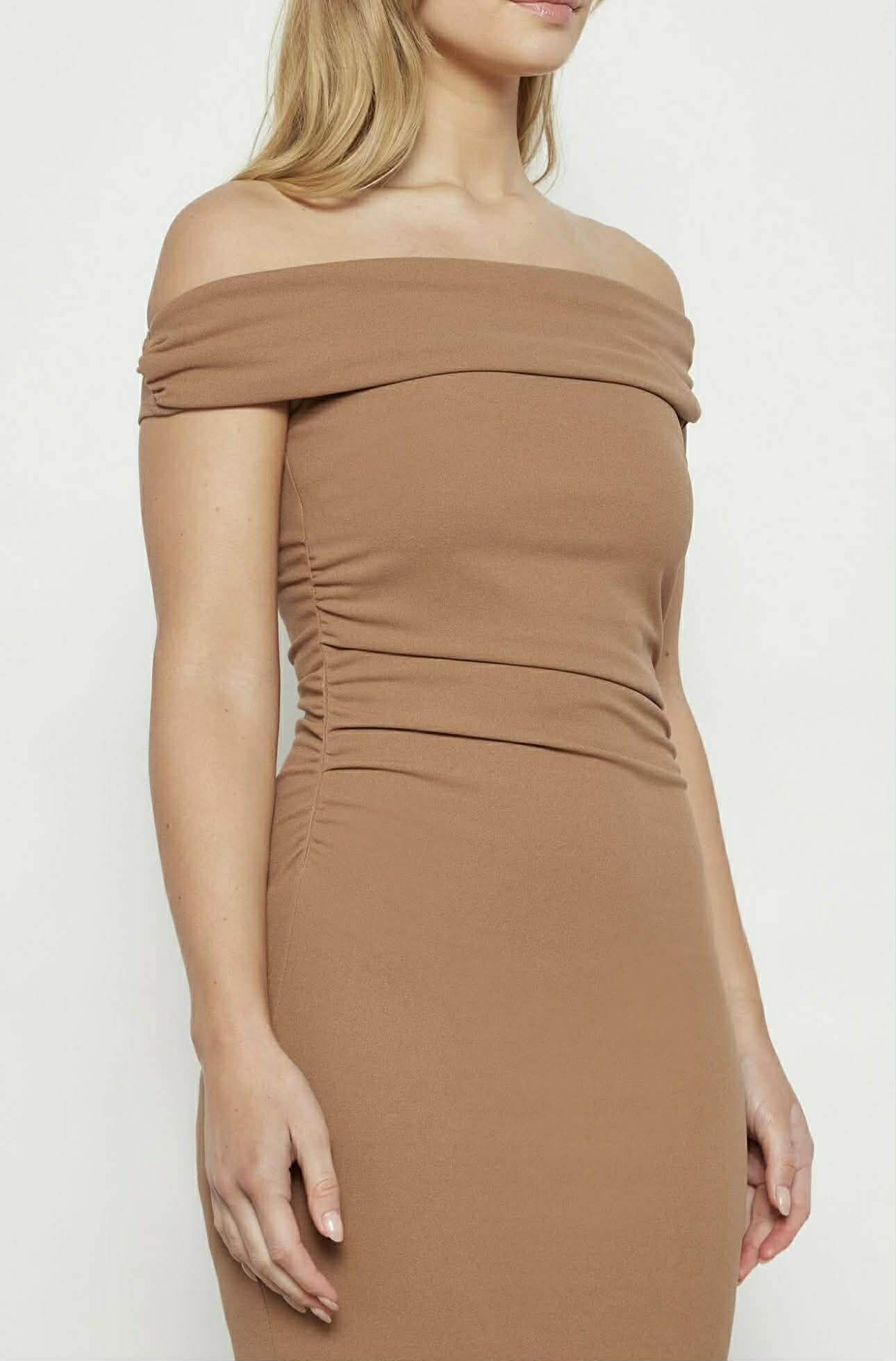 Pink Off Shoulder Dress