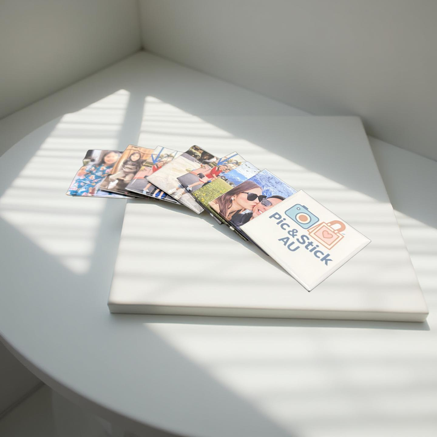 8-Pack Square Photo Magnets